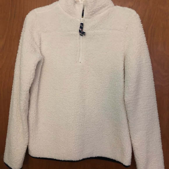 White Sherpa Quarter Zip | Poshmark
